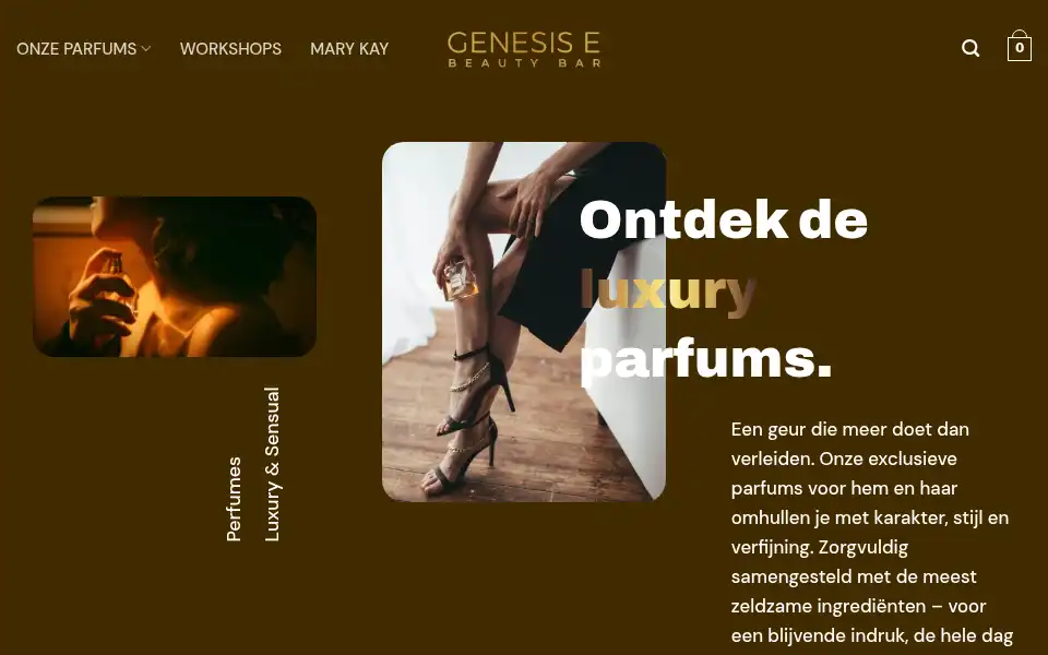 Screenshot of genesis-e-beauty.com