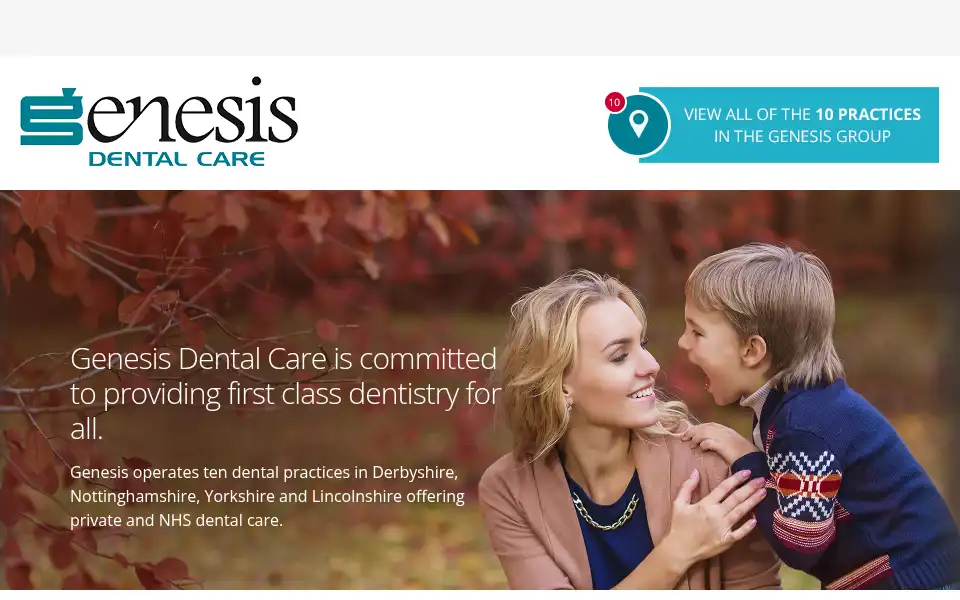 Screenshot of genesisdentalcare.com