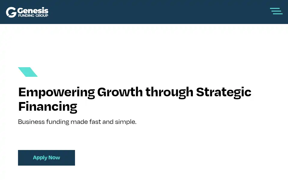 Screenshot of genesisfundinggroup.com