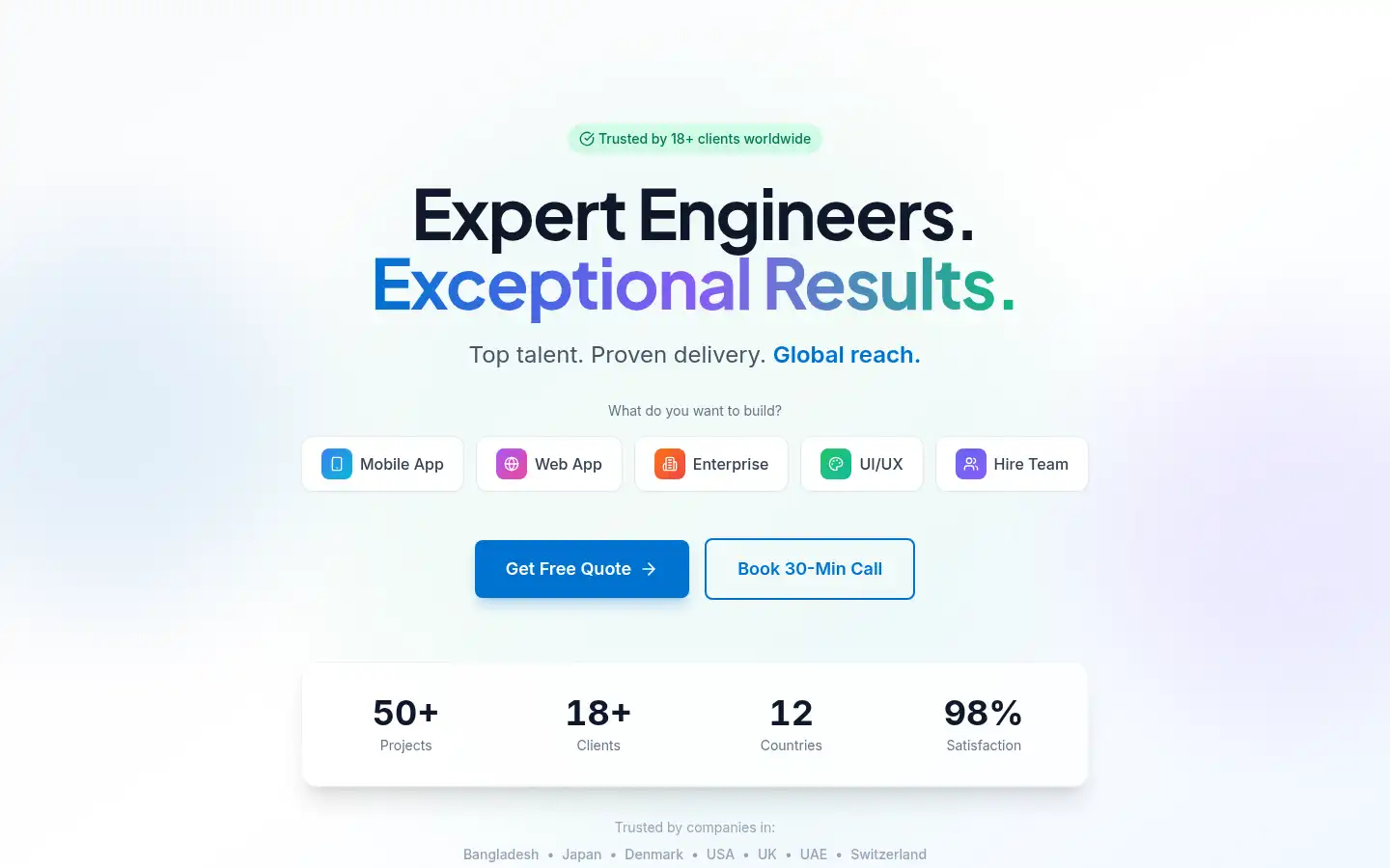 Screenshot of genieinfo.tech