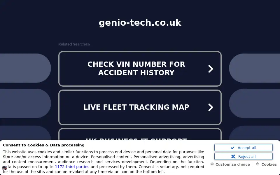 Screenshot of genio-tech.co.uk