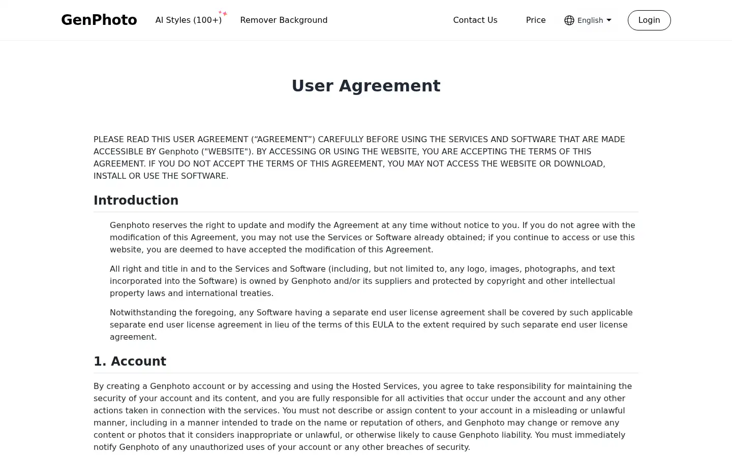 Screenshot of genphoto.net
