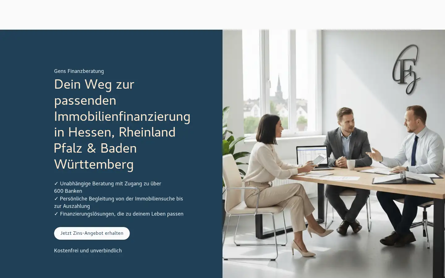 Screenshot of gensfinanz.de