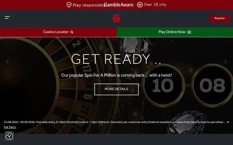 Screenshot of gentingcasinos.co.uk