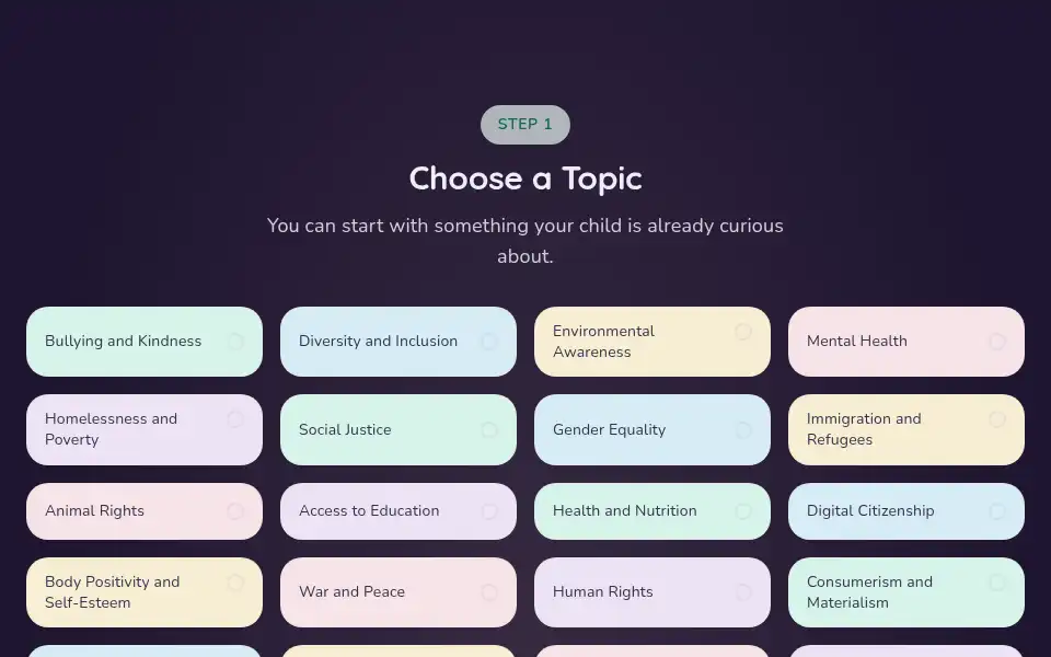 Screenshot of gentlestories.online