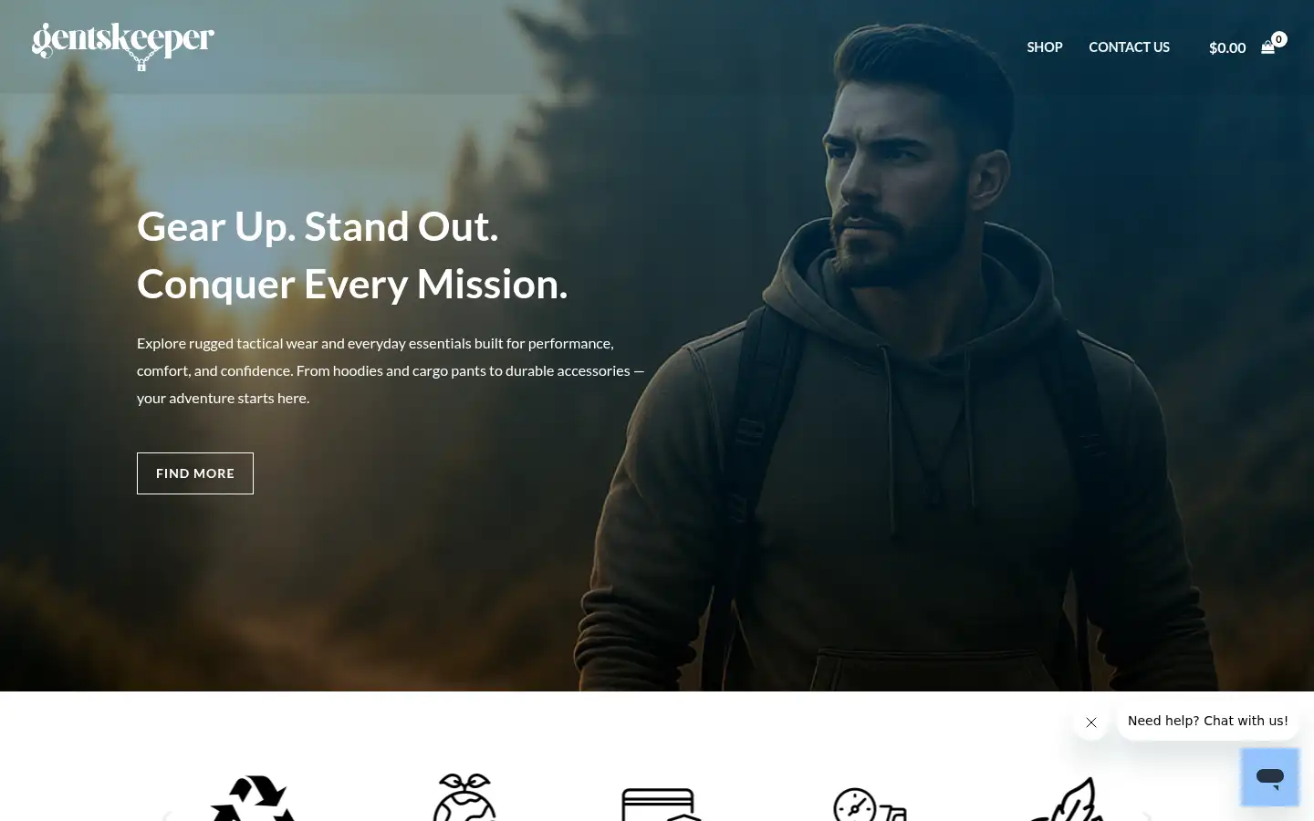 Screenshot of gentskeeper.com