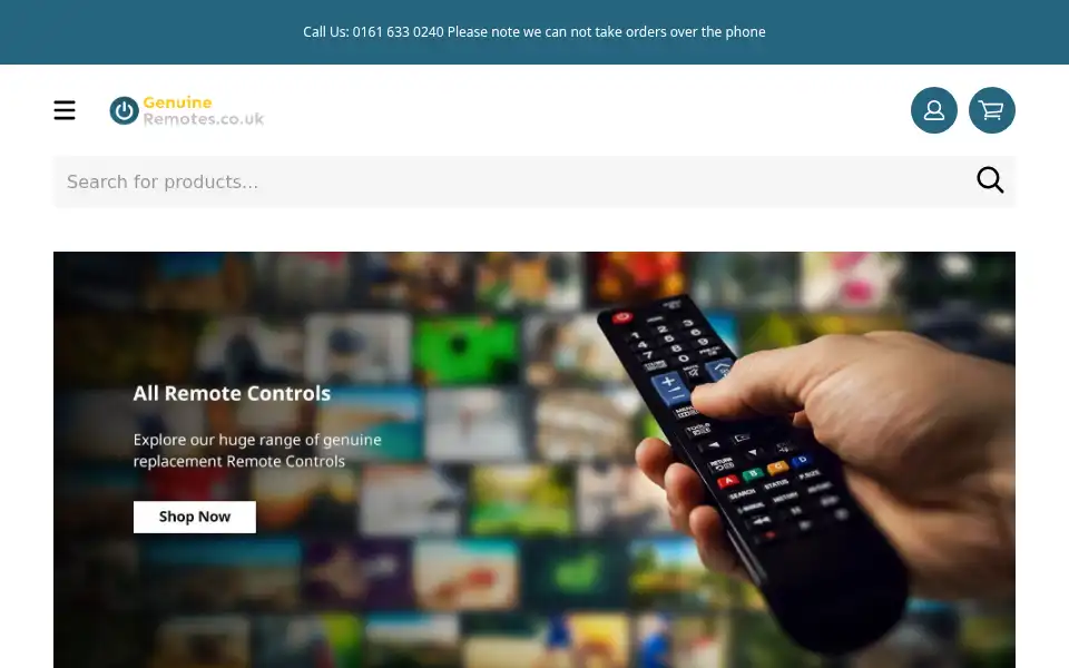 Screenshot of genuineremotes.co.uk