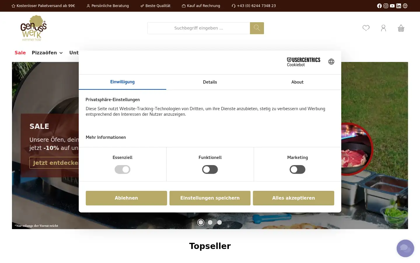 Screenshot of genussimwerk.at