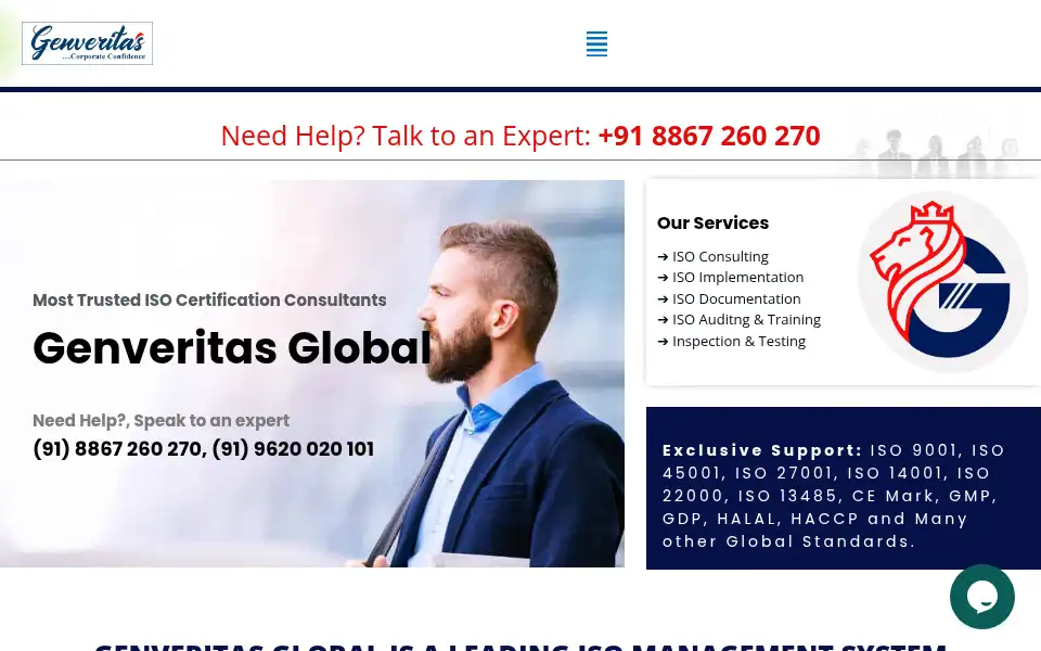 Screenshot of genveritas.in