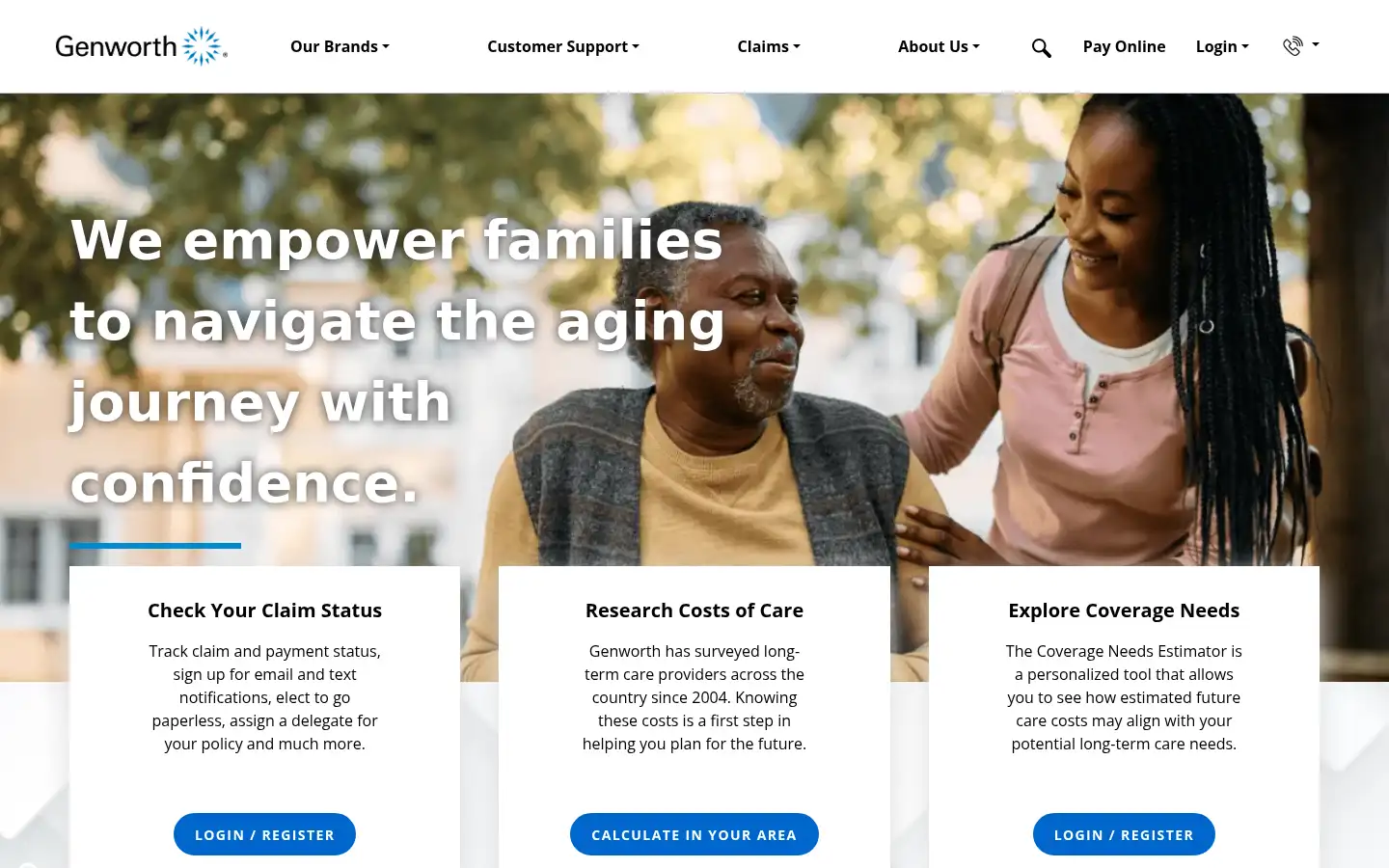 Screenshot of genworth.com