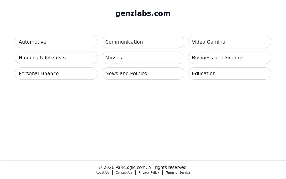 Screenshot of genzlabs.com