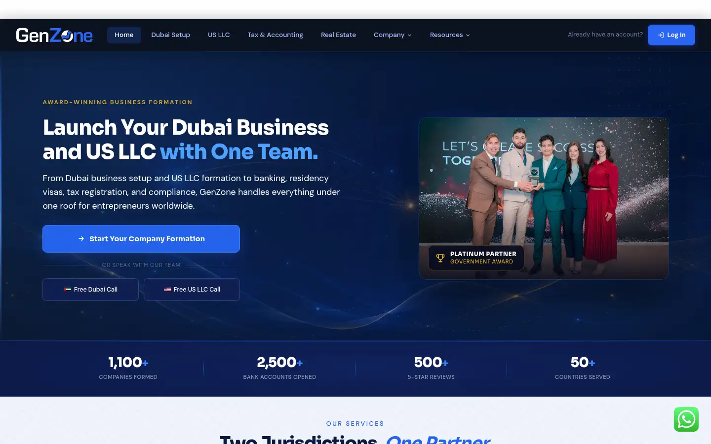 Screenshot of genzone.com
