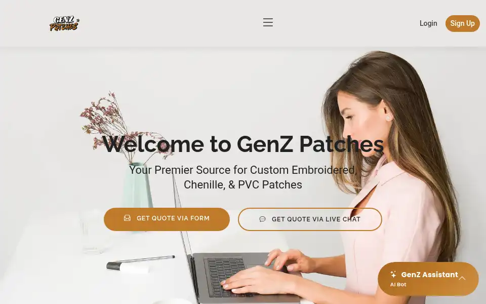 Screenshot of genzpatches.com
