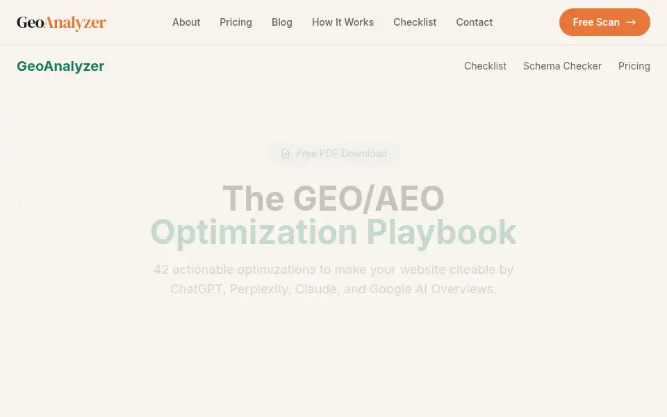 Screenshot of geo-analyzer.com
