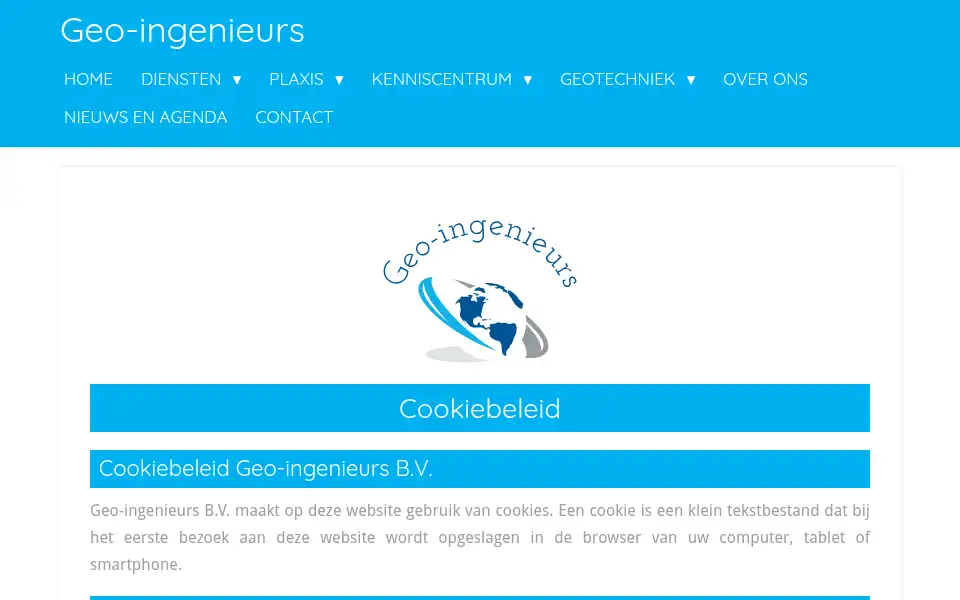 Screenshot of geo-ingenieurs.nl
