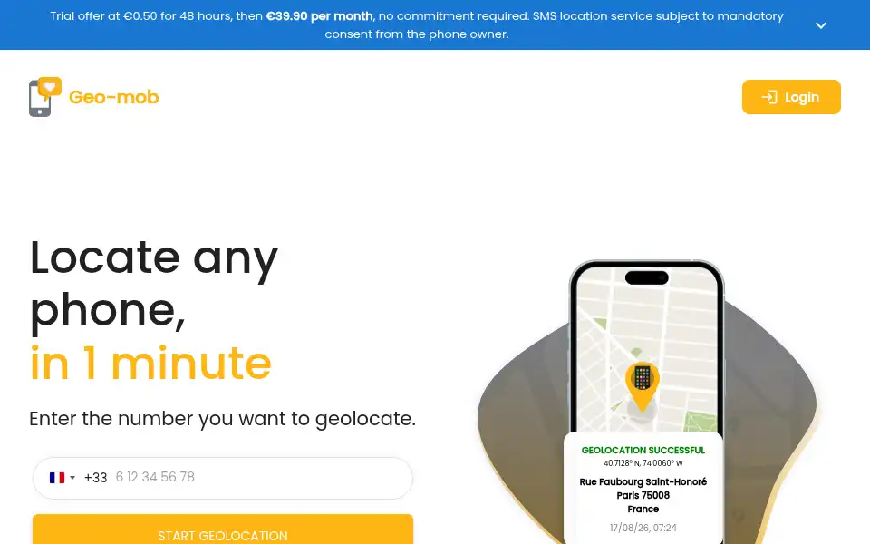Screenshot of geo-mob.com