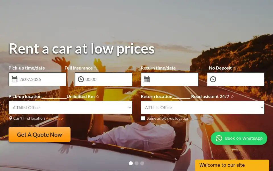 Screenshot of geocarrent.ge
