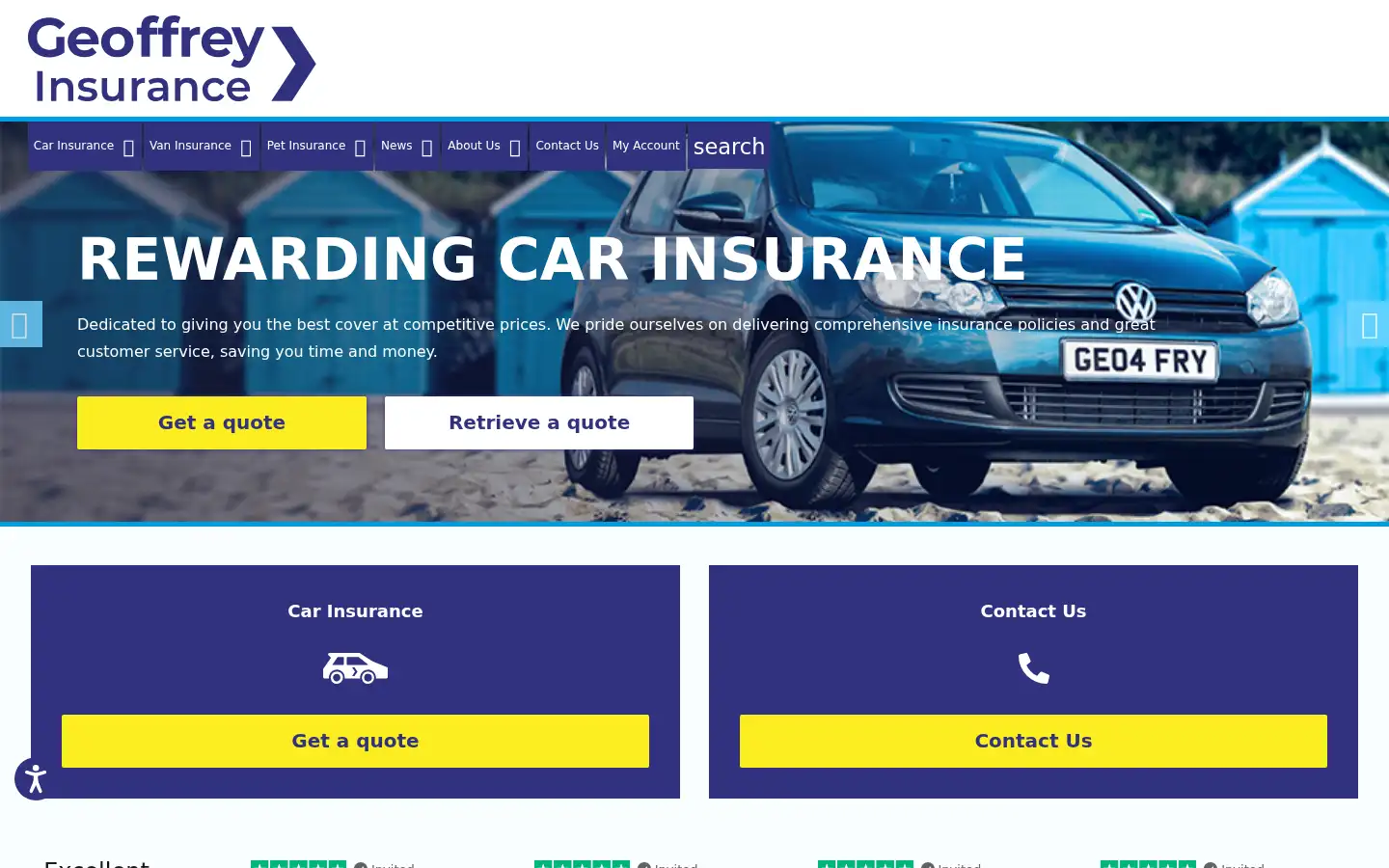 Screenshot of geoffreyinsurance.com