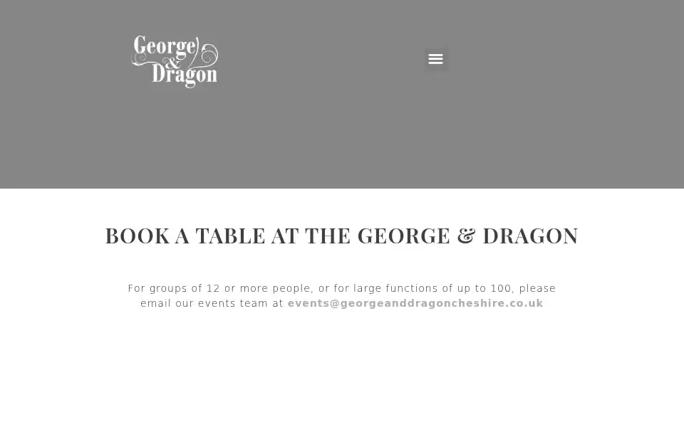 Screenshot of georgeanddragoncheshire.co.uk