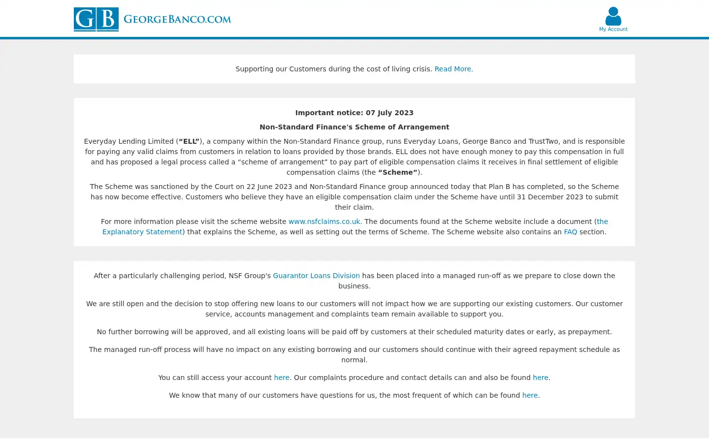 Screenshot of georgebanco.com