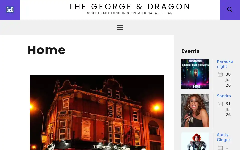 Screenshot of georgedragon.com