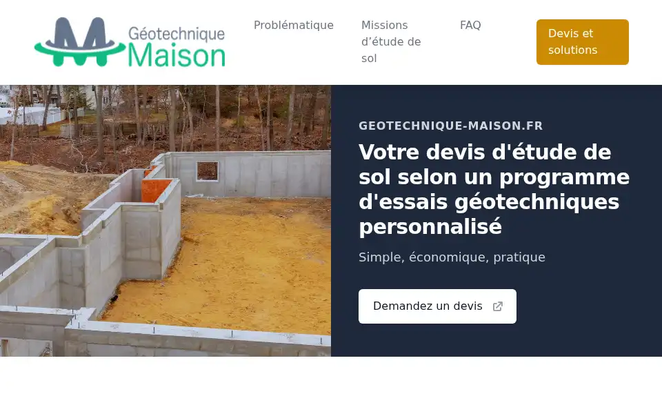 Screenshot of geotechnique-maison.fr