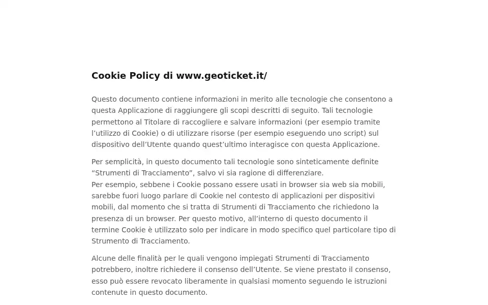 Screenshot of geoticket.it