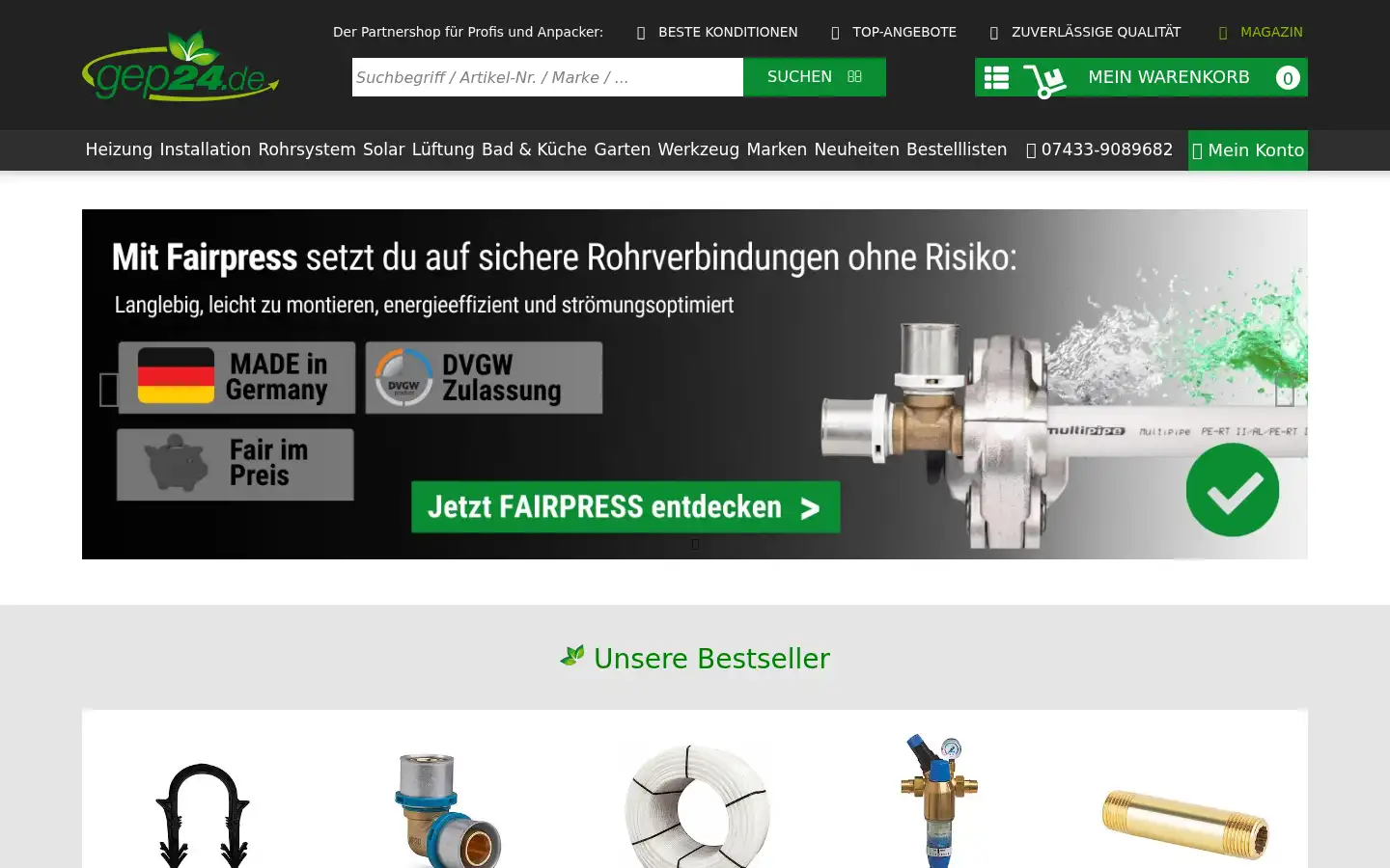Screenshot of gep24.de