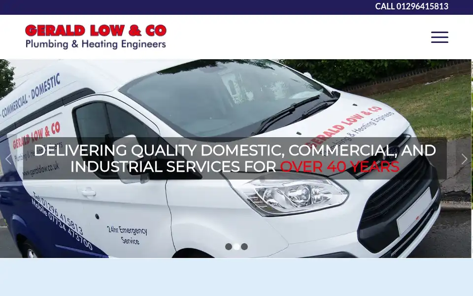 Screenshot of geraldlow.co.uk