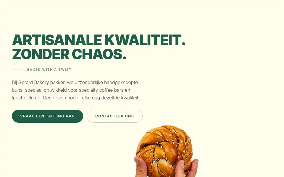 Screenshot of gerardbakery.com
