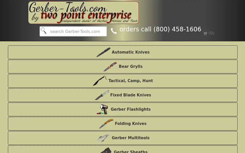 Screenshot of gerber-tools.com
