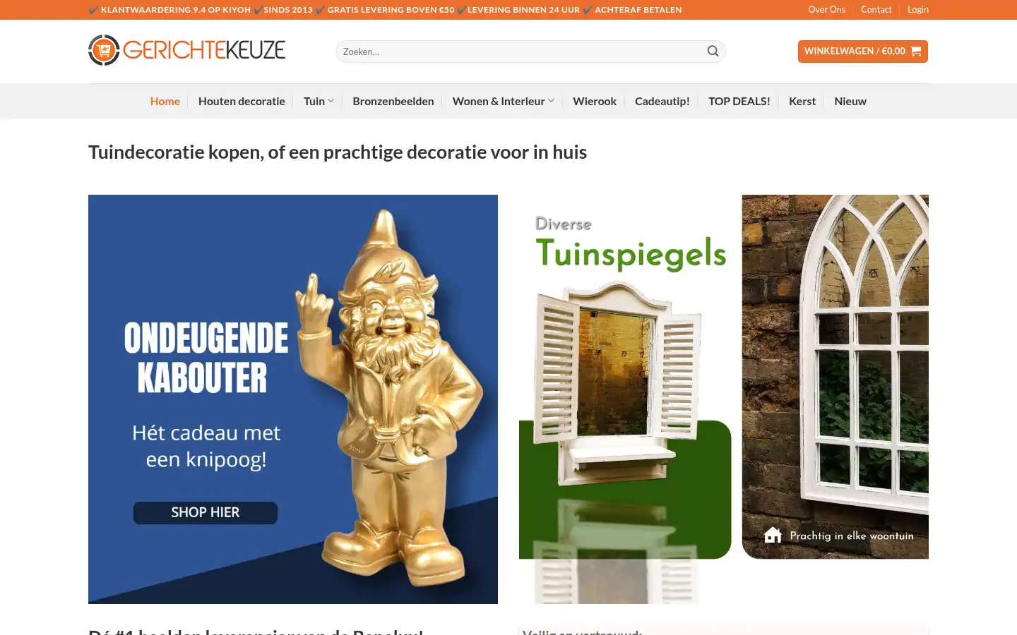 Screenshot of gerichtekeuze.nl