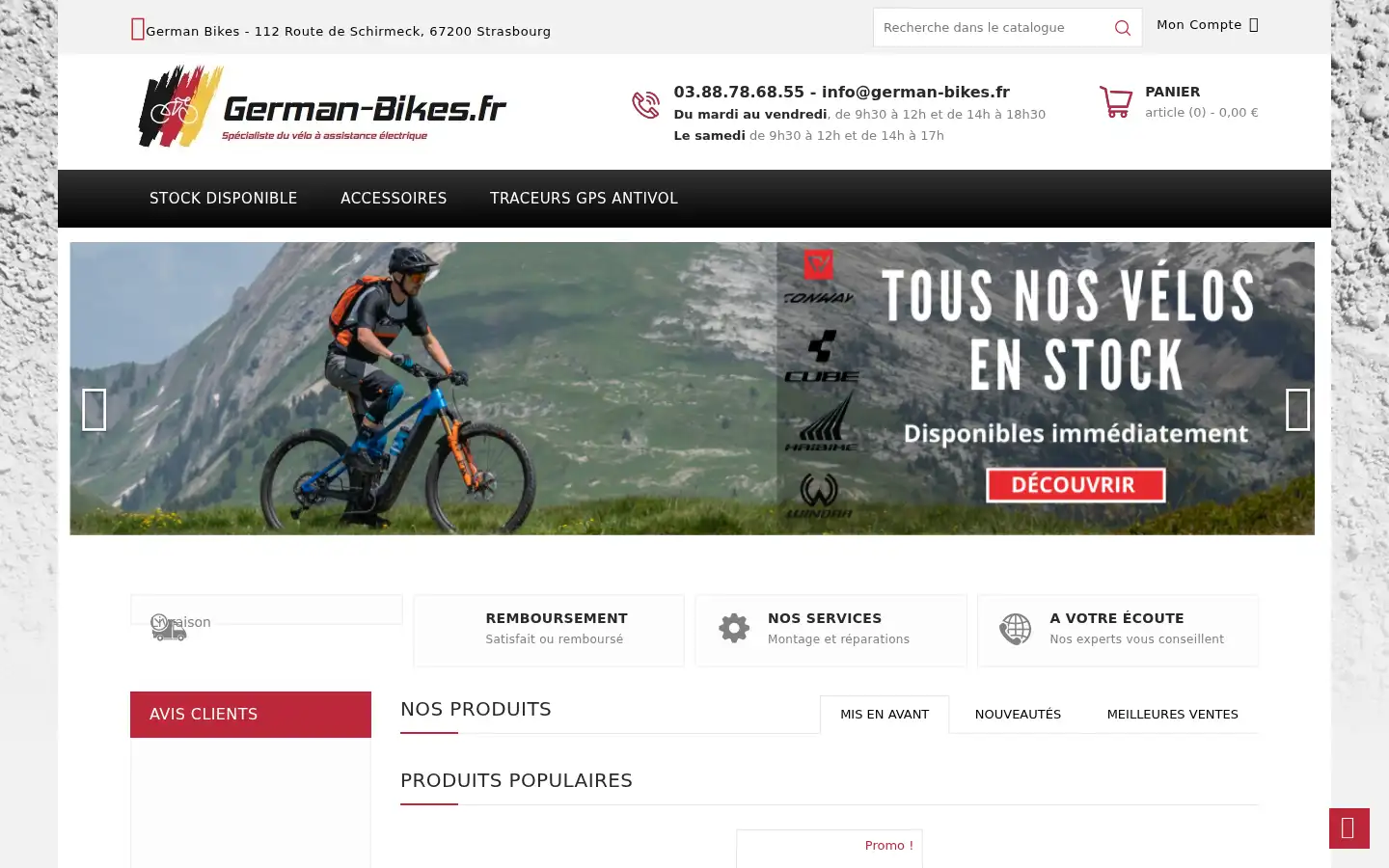 Screenshot of german-bikes.fr