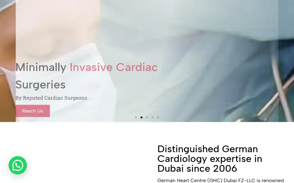 Screenshot of german-heart-centre.com