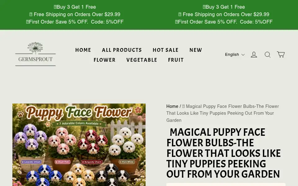 Screenshot of germsprout.com