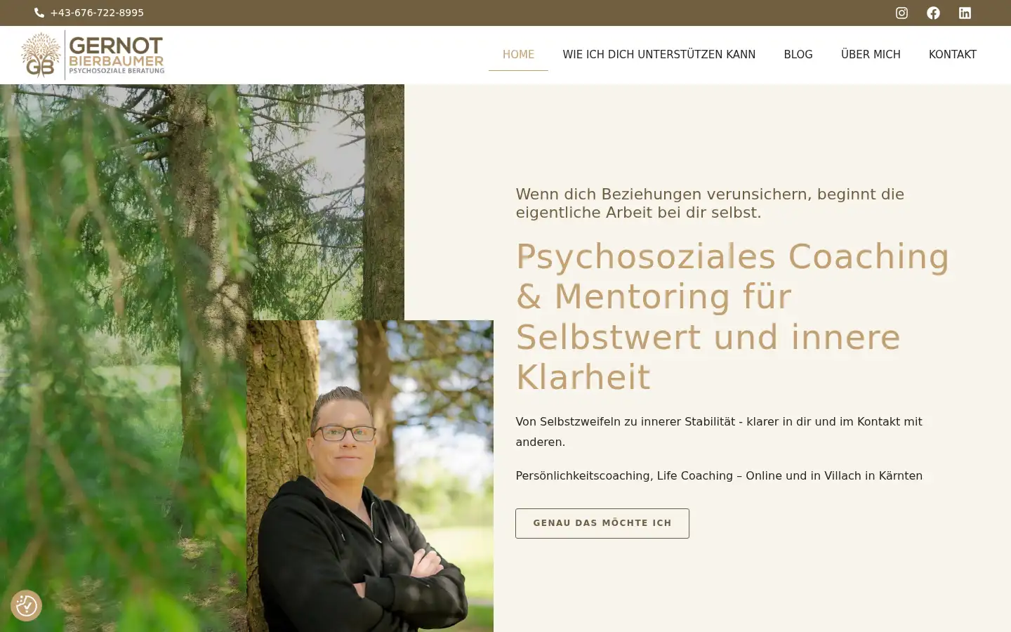 Screenshot of gernot-bierbaumer.at