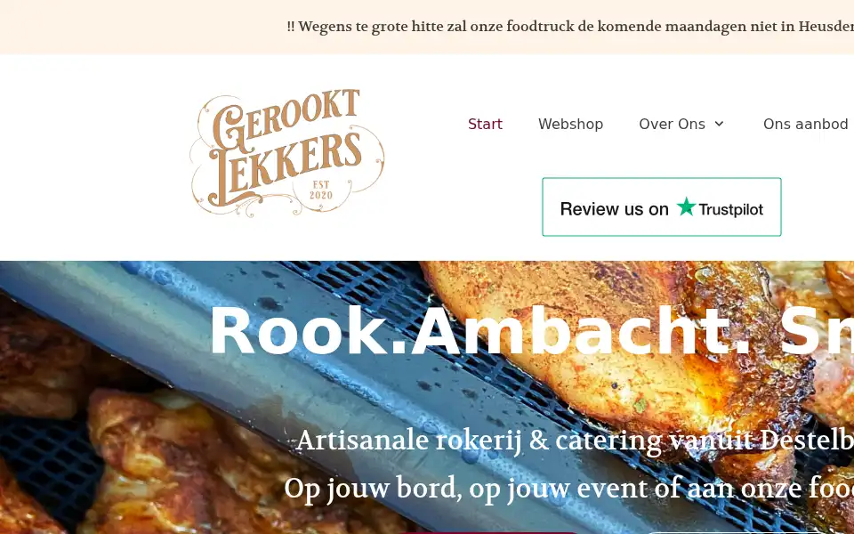 Screenshot of gerooktlekkers.be