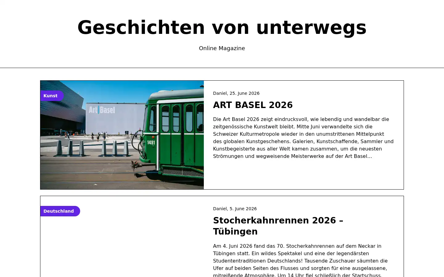 Screenshot of geschichtenvonunterwegs.de