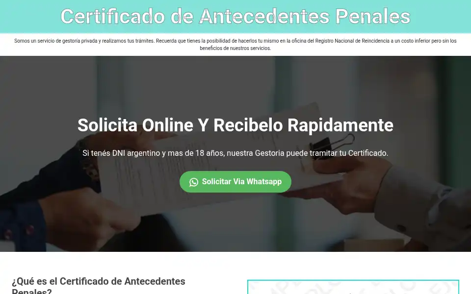 Screenshot of gestoriadatarg.com