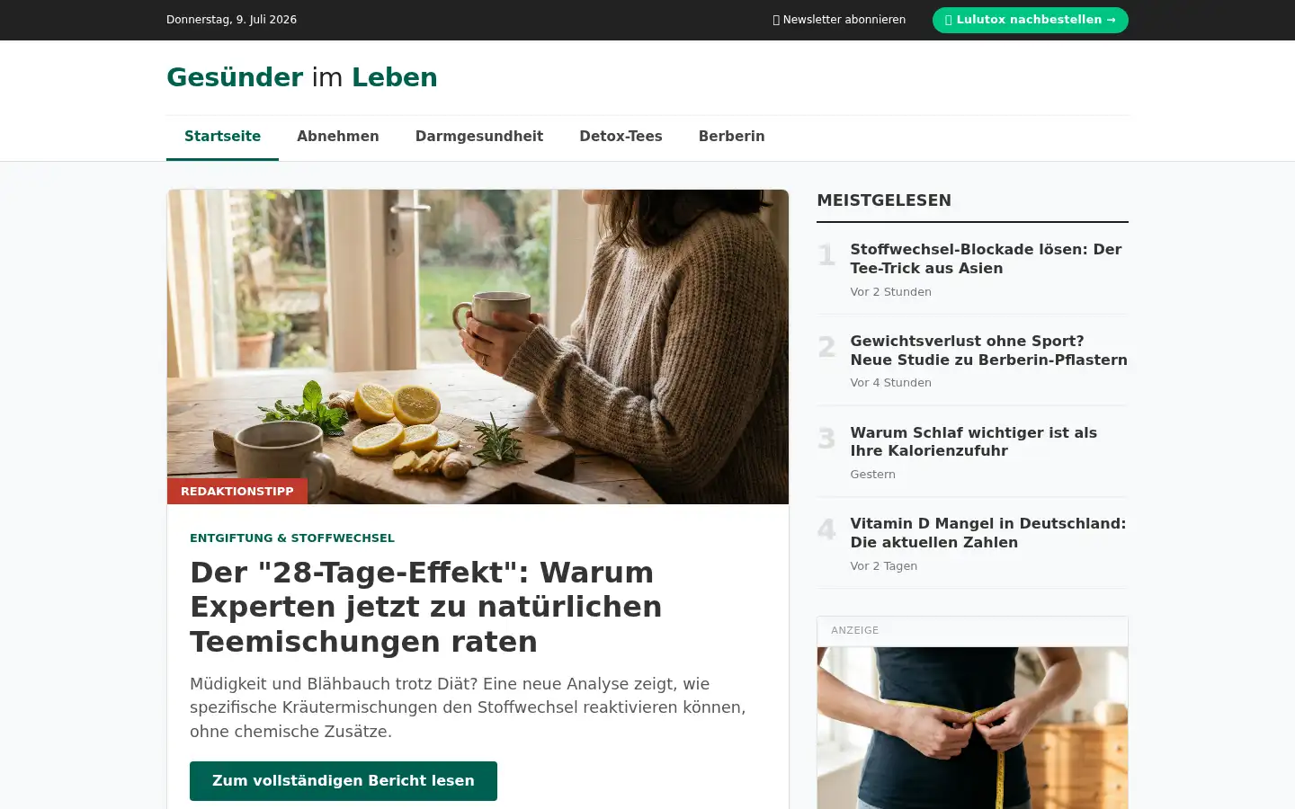 Screenshot of gesuenderimleben.com