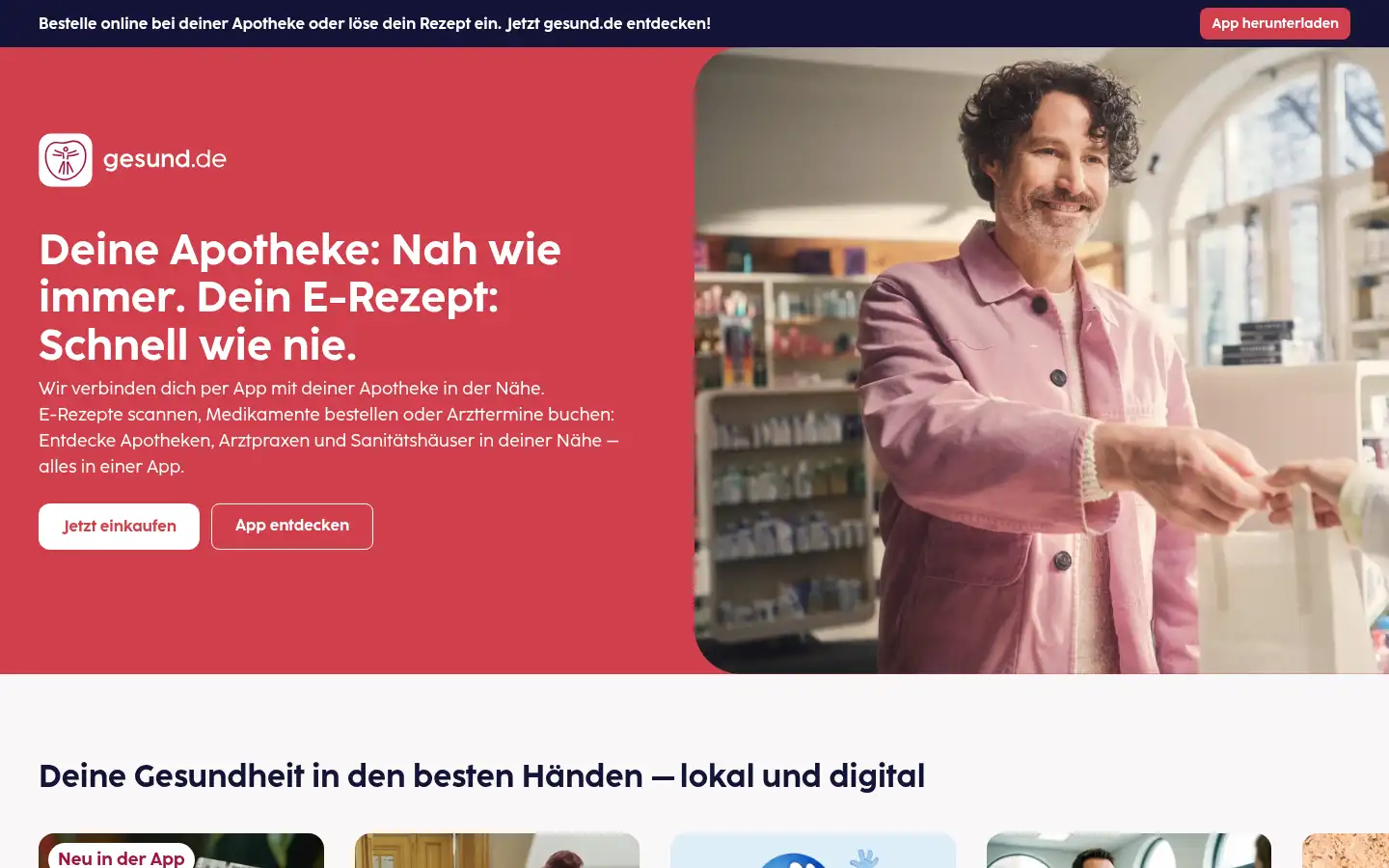 Screenshot of gesund.de