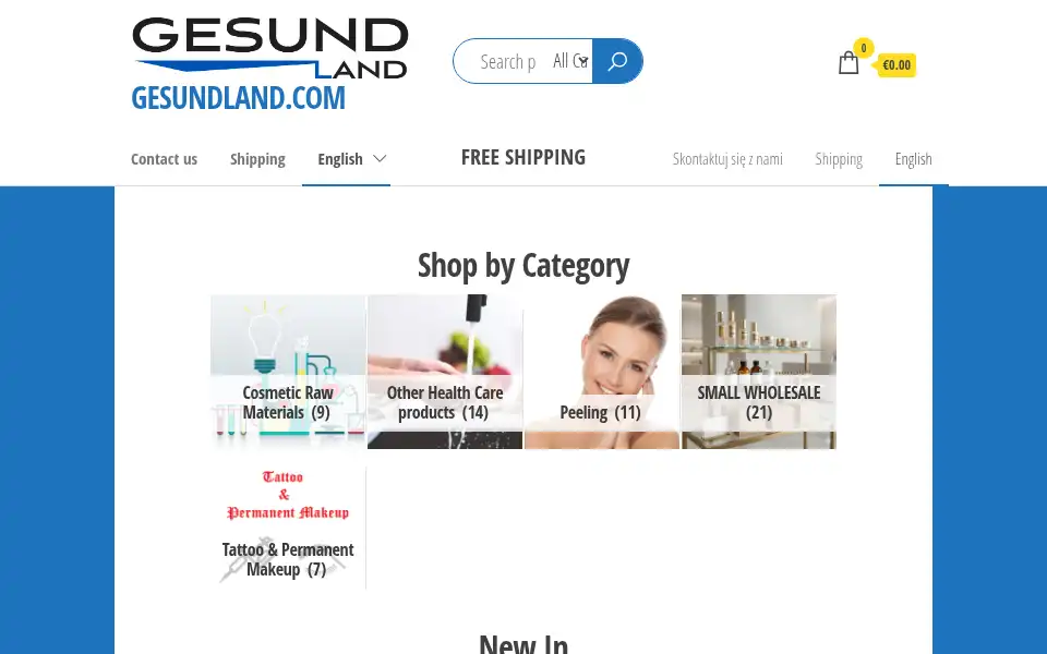 Screenshot of gesundland.com