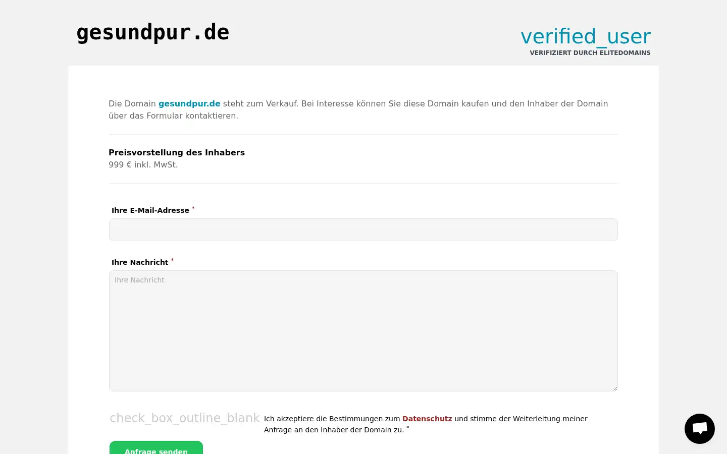 Screenshot of gesundpur.de