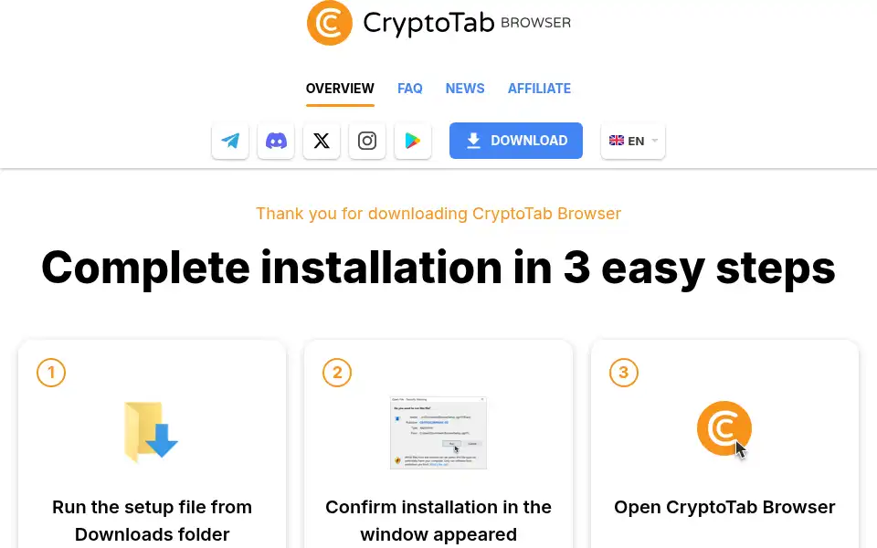Screenshot of get.cryptobrowser.site