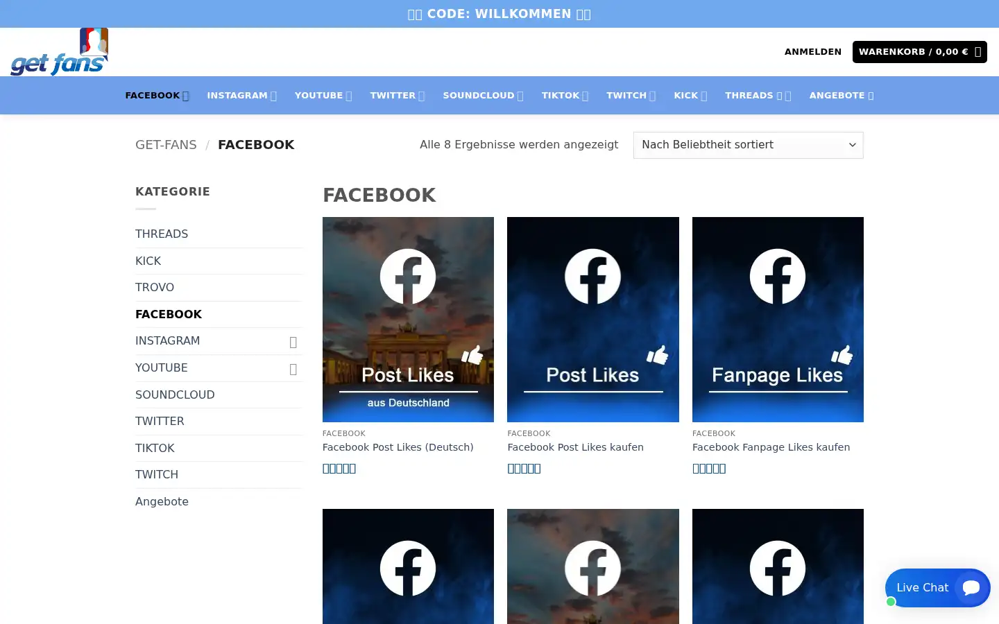 Screenshot of get-fans.de
