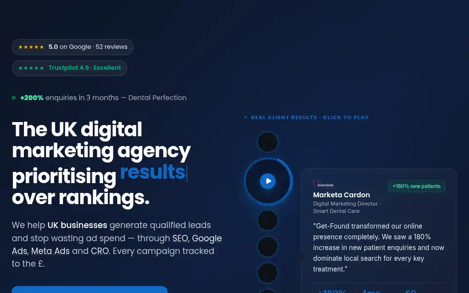 Screenshot of get-found.co.uk