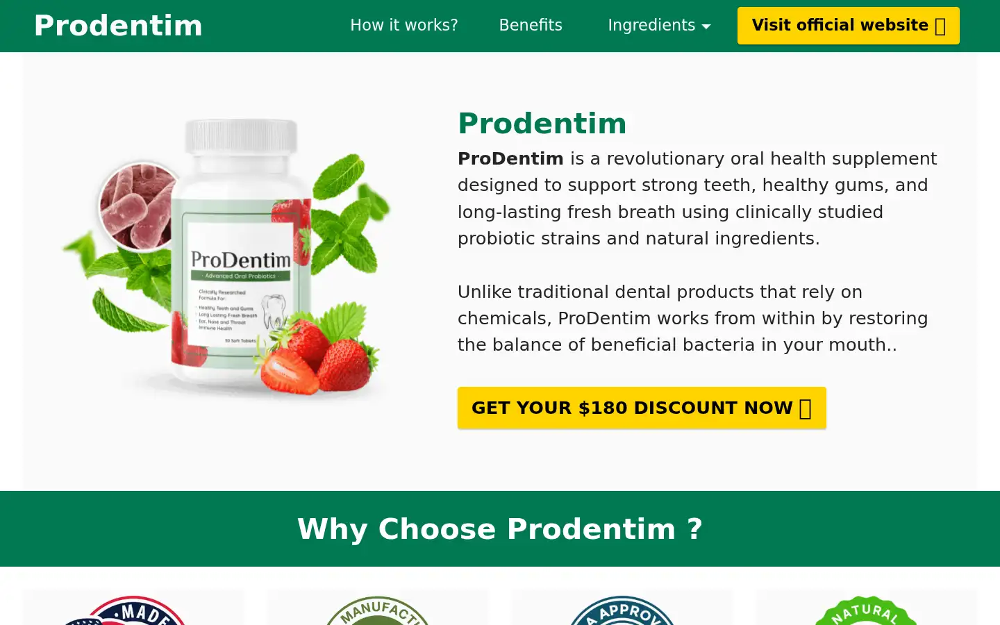 Screenshot of get-prodentim.online