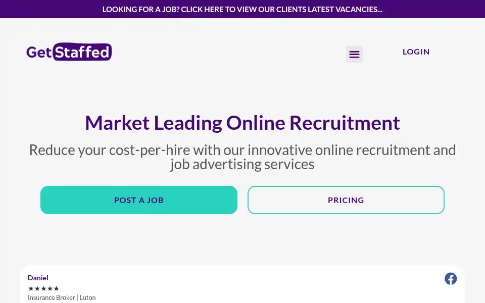 Screenshot of get-staffed.com