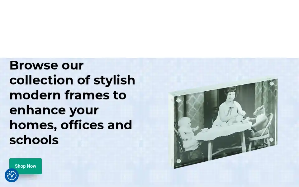 Screenshot of getacrylicphotoframes.co.uk