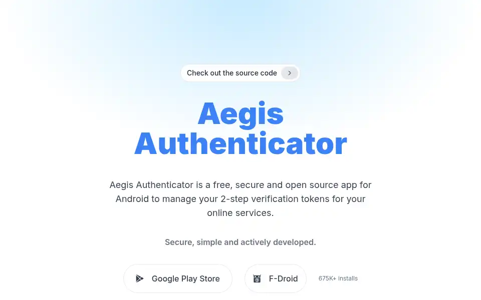 Screenshot of getaegis.app